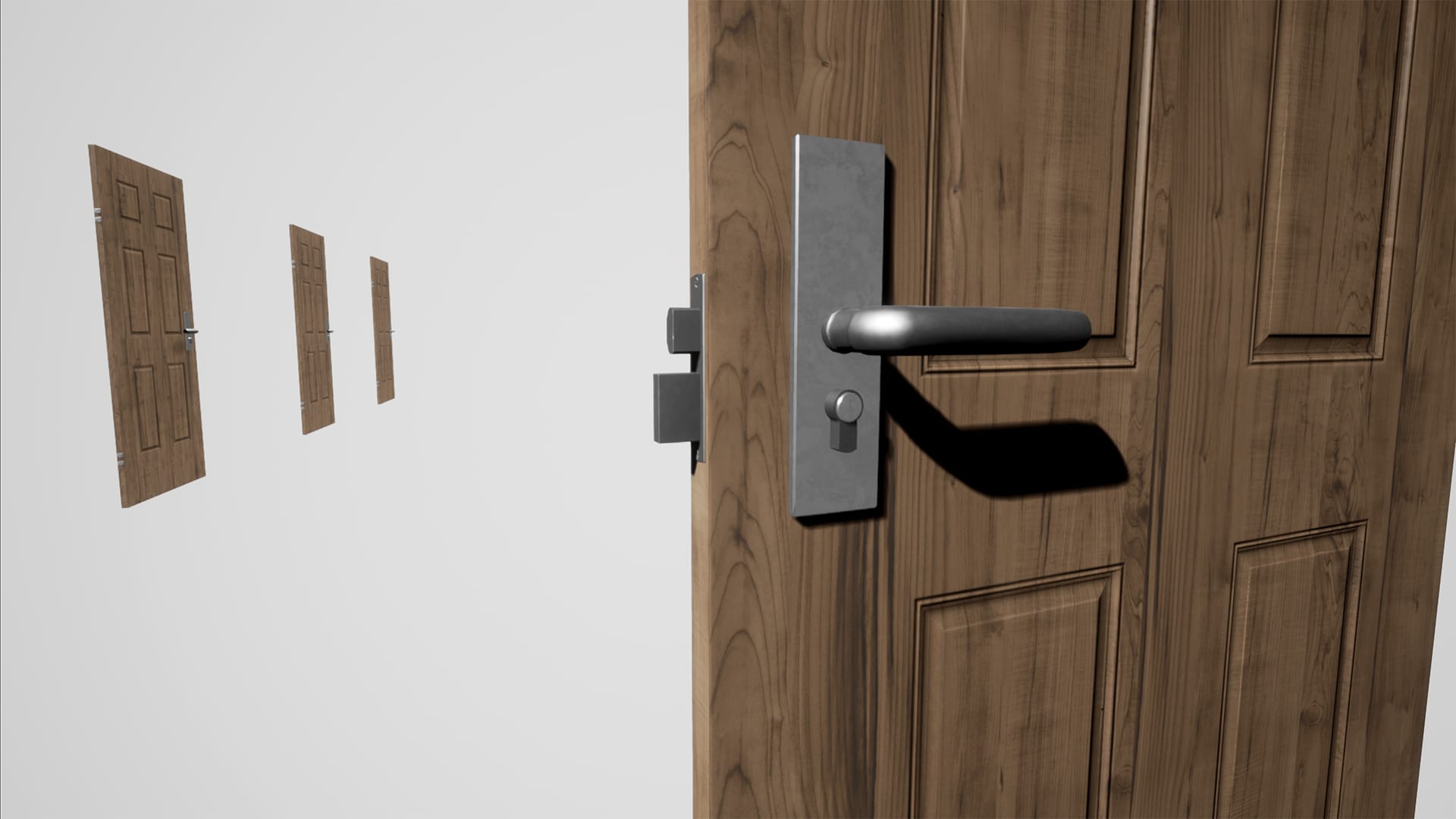 Realistic VR Doors Physicsbased & Parameterised in Blueprints UE Marketplace